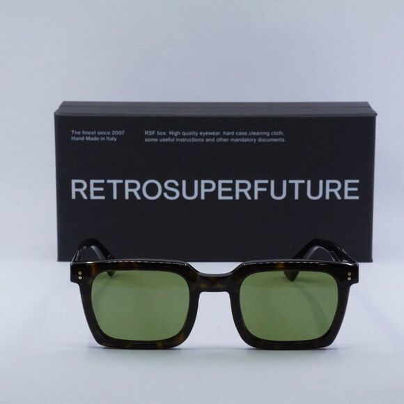 🕶️ New RetroSuperFuture SECOLO 3627 HT6 Sunglasses - Havana Frame, Green Lenses - Picture 2 of 10